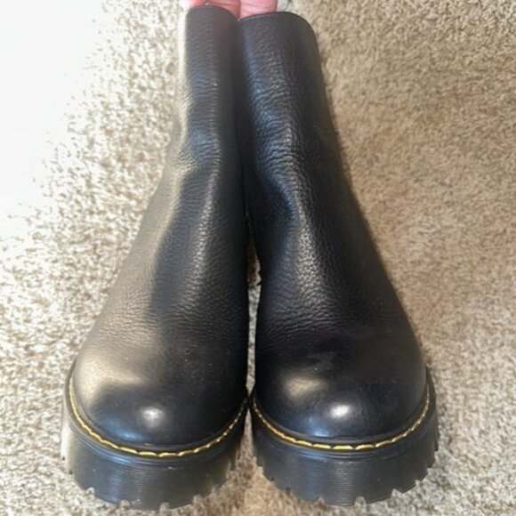 DR. MARTENS Black High Heeled Ankle Boot - Picture 2 of 7